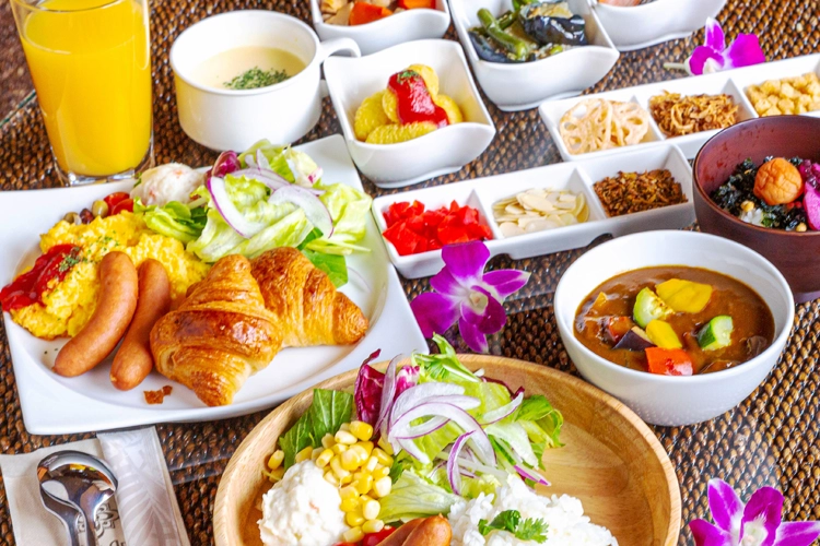 朝食ビュッフェ